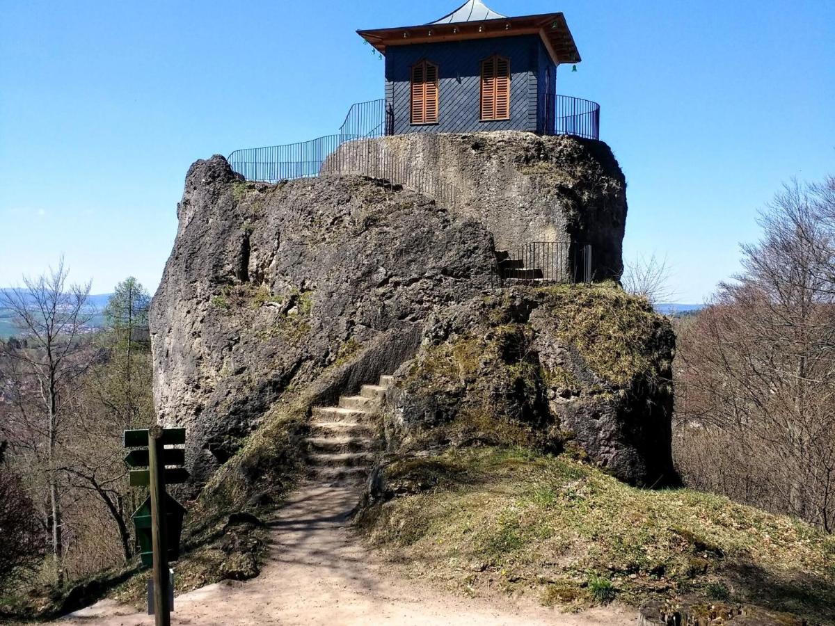 Lovely Holiday Home In The Thuringian Forest With Roof Terrace And Great View Bad Liebenstein Ngoại thất bức ảnh