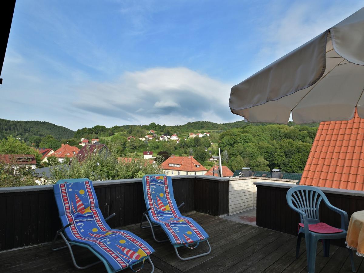 Lovely Holiday Home In The Thuringian Forest With Roof Terrace And Great View Bad Liebenstein Ngoại thất bức ảnh